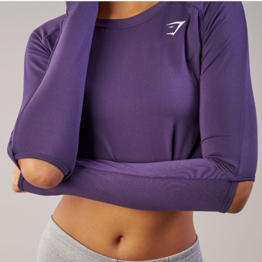 RESERVED Gymshark long sleeve crop top